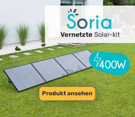 Soria 400W Plug-and-Play-Solarkit mit Boden- und Wandmontage
