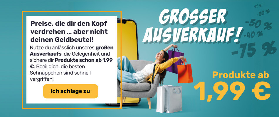 Sommer-Schlussverkauf: Artikel ab 1,99 €
