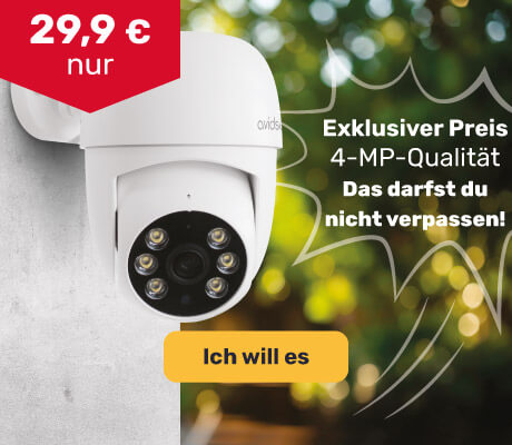 Vernetzte 2,5K-Kamera für nur 29,9 €!