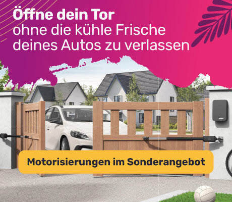 Antriebe im Sonderangebot: &Ouml;ffne dein Tor, ohne die k&uuml;hle Frische deines Autos verlassen zu m&uuml;ssen