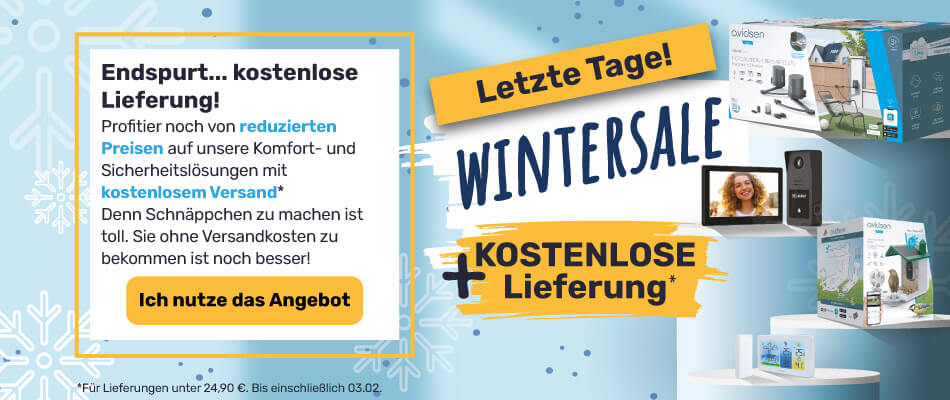 Wintersale: KOSTENLOSE Lieferung
