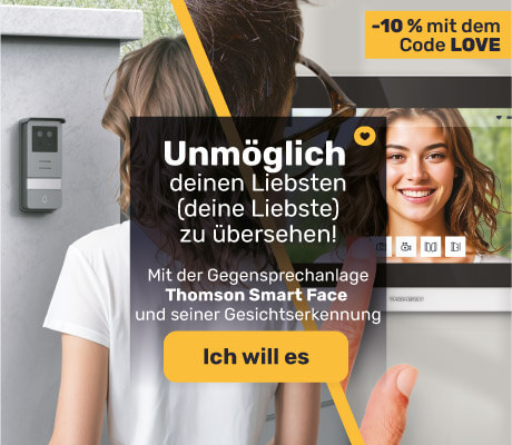 Kabelgebundenes Videotelefon mit Gesichtserkennung Thomson Smart Face