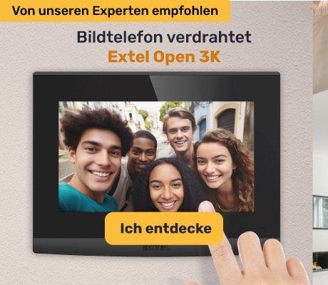 Extel Open 3K 7" Bildtelefon verdrahtet mit integrierter