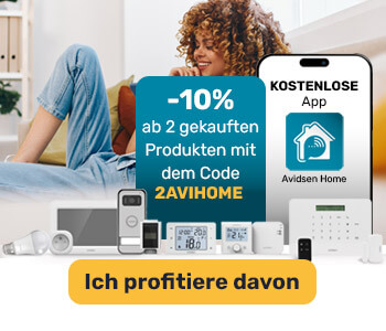 10 % Rabatt ab 2 gekauften Avidsen Home Produkten* mit dem Code 2AVIHOME