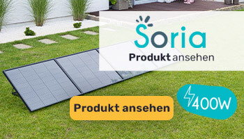Soria 400W Plug-and-Play-Solarkit mit Boden- und Wandmontage