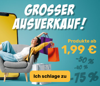 Sommer-Schlussverkauf: Artikel ab 1,99 €