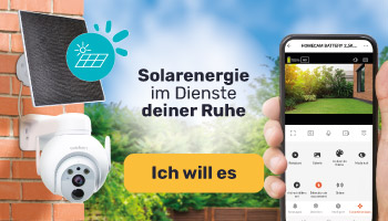Motorisierte IP-Kamera f&uuml;r den Au&szlig;enbereich 2,5K Solar auf Batterie
