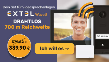 Set aus vernetzter Videosprechanlage + 700-m-T&uuml;r-Repeater f&uuml;r 339,90 &euro; statt 379,82 &euro;