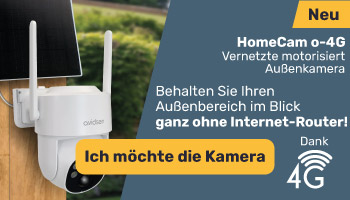 Entdecke unsere solarbetriebene 4G-Au&szlig;enkamera