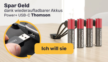 Entdecke unsere wiederaufladbaren Akkus