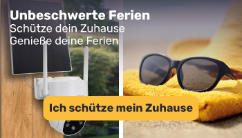 Sorgenfreier Urlaub mit unseren Überwachungskameras: Schützen Sie Ihr Zuhause