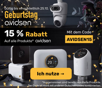 Avidsen-Jubil&auml;um: 15 % Rabatt auf alle nicht bereits reduzierten Artikel mit dem Code AVIDSEN15