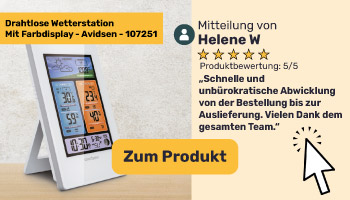 Entscheide dich f&uuml;r unsere Wetterstation mit Hintergrundbeleuchtung &ndash; bewertet mit 5/5 