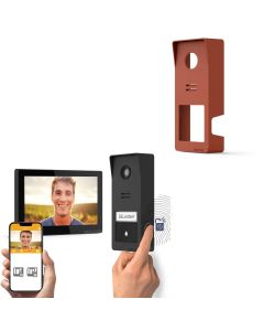Drahtlose Gegensprechanlage Wave 3 + Terrakotta-Hülle