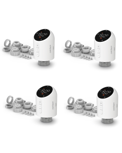 4er-Set vernetzte Thermostatventile „HomeFlow TRV“ von Avidsen