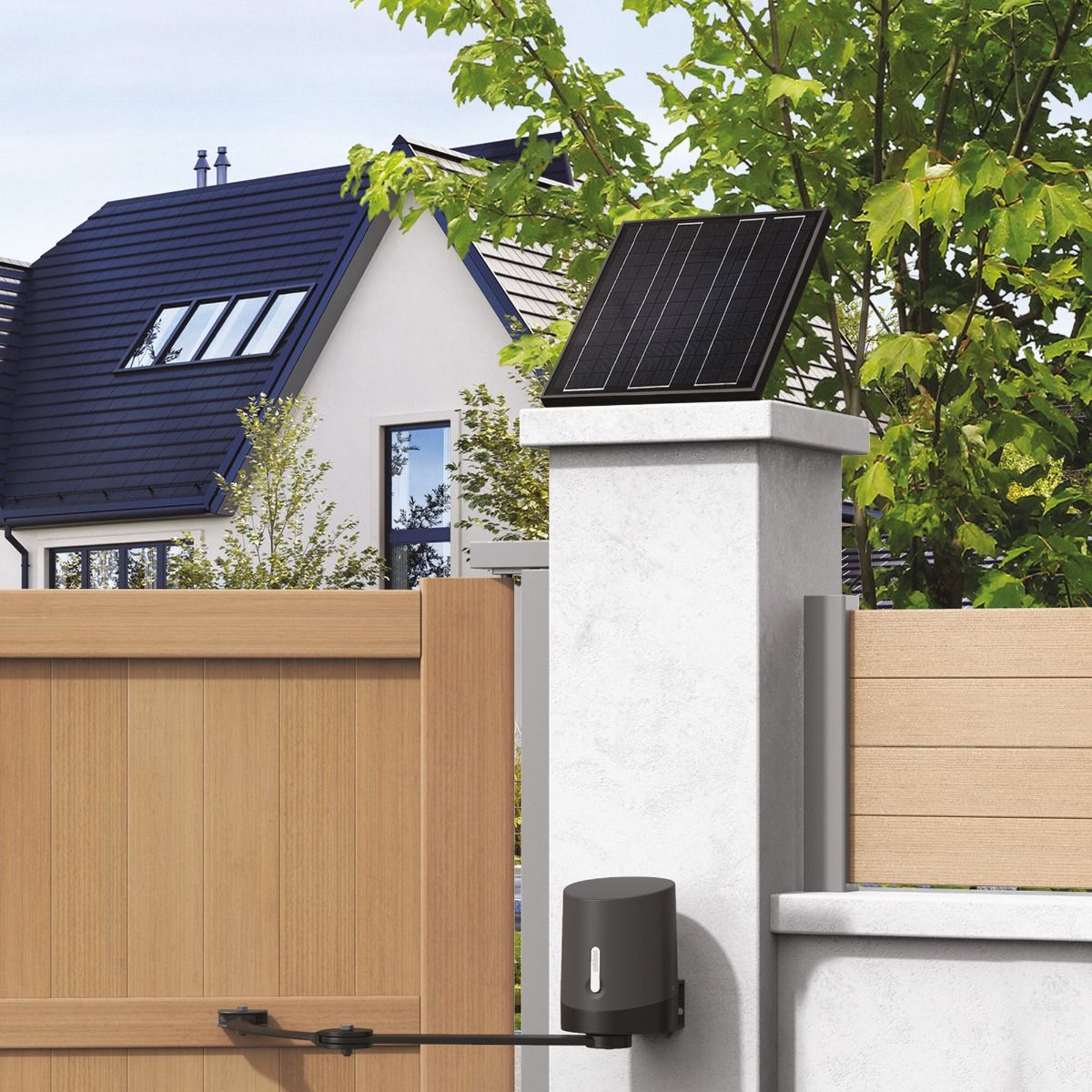 Einfache Installation des Solar-Kits