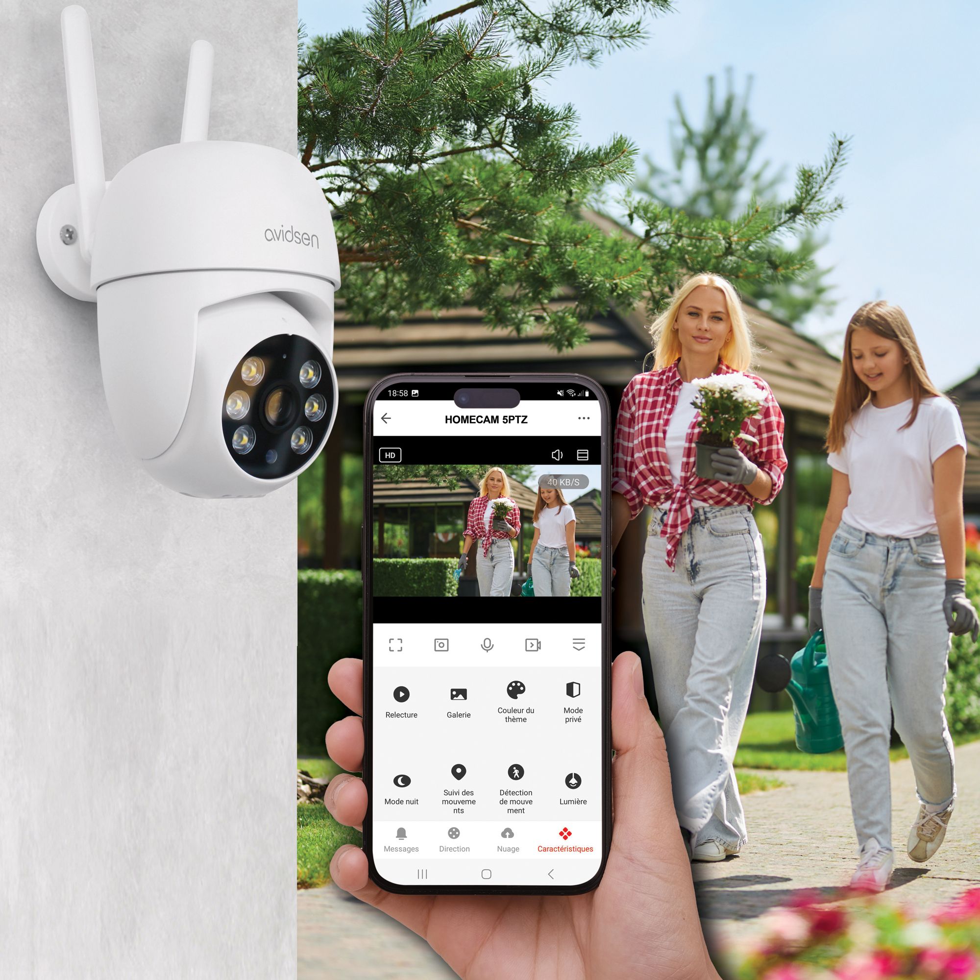 Keine Sorge, HomeCam 5PTZ behält alles im Auge
