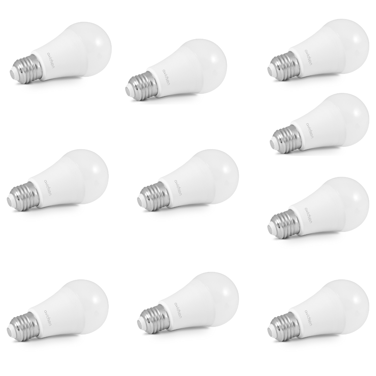 Set mit 10 vernetzten E27-Glühbirnen