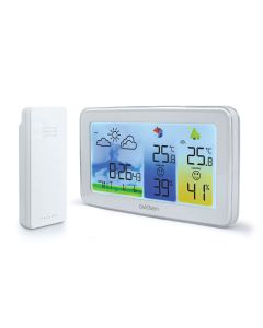 Farbige Wetterstation im Querformat mit Hintergrundbeleuchtung - Avidsen - 107254