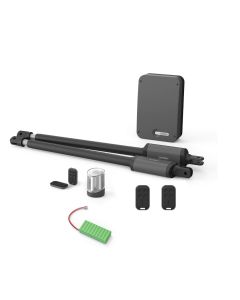 Teleskopantrieb für Flügeltore Styrka 310 + 2 zusätzliche Fernbedienungen + 1 Notstromversorgung – Avidsen