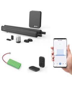 Motor mit Zylindern für Flügeltore – Teha Connect + Notstromversorgung + 2 zusätzliche Fernbedienungen
