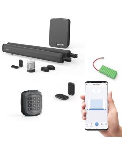 Vernetzter Antrieb für Flügeltore Teha Connect + Notstromversorgung + Codeschloss + 2 zusätzliche Fernbedienungen