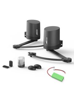 Angeschlossene Motorisierung mit Gelenkarmen und Notbatterie Flügeltor - Orane Connect