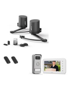 100% vernetztes Paket mit Drehtorantrieb Orane Connect + Bildtelefon Elia Smart + 2 zusätzliche Fernbedienungen