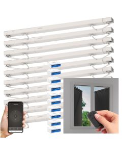 Set mit 10 vernetzten Antrieben für Klappfenster Avidsen Home Open W