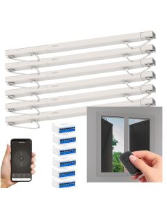Set mit 6 vernetzten Antrieben für Klappfenster Avidsen Home Open W