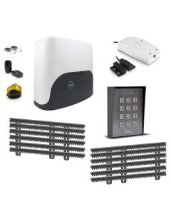 Vernetzter Antrieb für 6 m langes Schiebetor von Thomson + Digicode