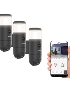 Set mit 3 motorisierten Außen-Überwachungskameras Thomson Rheita 100