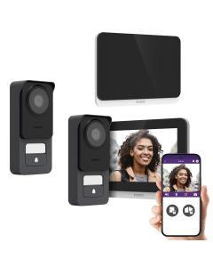 Philips WE Connect 3 kabelgebundene Gegensprechanlage mit 1 Bildschirm und 1 zusätzlichen straßenseitigen
