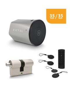 Extel Lock Smart Lock Set + Zylinder 35/35 mm + Funk-Tastatur + 2 zusätzliche Schlüsselkarten