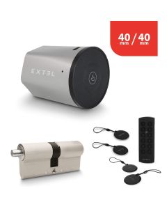Extel Lock Smart Lock Set + Zylinder 40/40 mm + Funk-Tastatur + 2 zusätzliche Schlüsselkarten