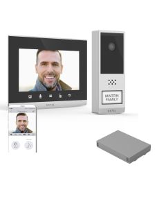 Visiophone connecté Wave 2 Extel sans fil longue portée 350m + 1 batterie supplémentaire