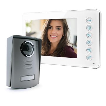 Drahtgebundene Video-Gegensprechanlage Avidsen YLVA - Monitor 18 cm Weiß
