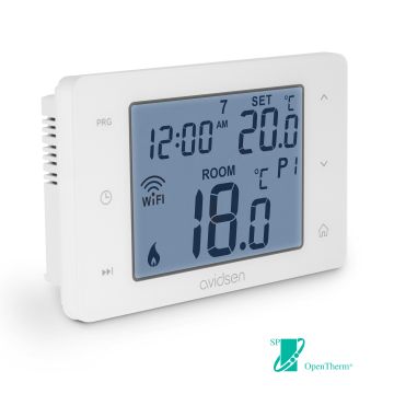 Verkabeltes Thermostat für Heizkessel oder nicht umkehrbare Wärmepumpe Open Therm – Avidsen HomeFlow OT