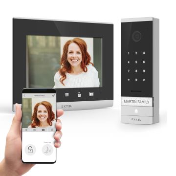 Kabelgebundene, vernetzte Videosprechanlage mit integriertem Zugangscode – Extel Code Connect – 720320