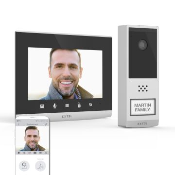 Vernetzte Videosprechanlage – kabellos, Reichweite 350 Meter – Wave 2 – Extel – 720321