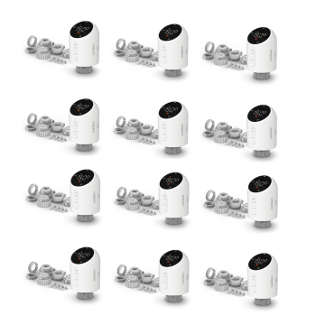 12er-Set vernetzte Thermostatventile „HomeFlow TRV“ von Avidsen