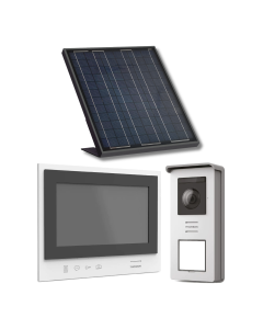 Einfach zu installierendes, kabelloses Solar-Gegensprechanlage mit mobilem Bildschirm – Thomson Air