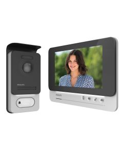 T&uuml;rsprechanlage mit 2 Dr&auml;hten - zwei Bedienelemente - Farbdisplay - gro&szlig;er Bildschirm - zeitloses Design - WelcomeEye Lite - Philips - 531037