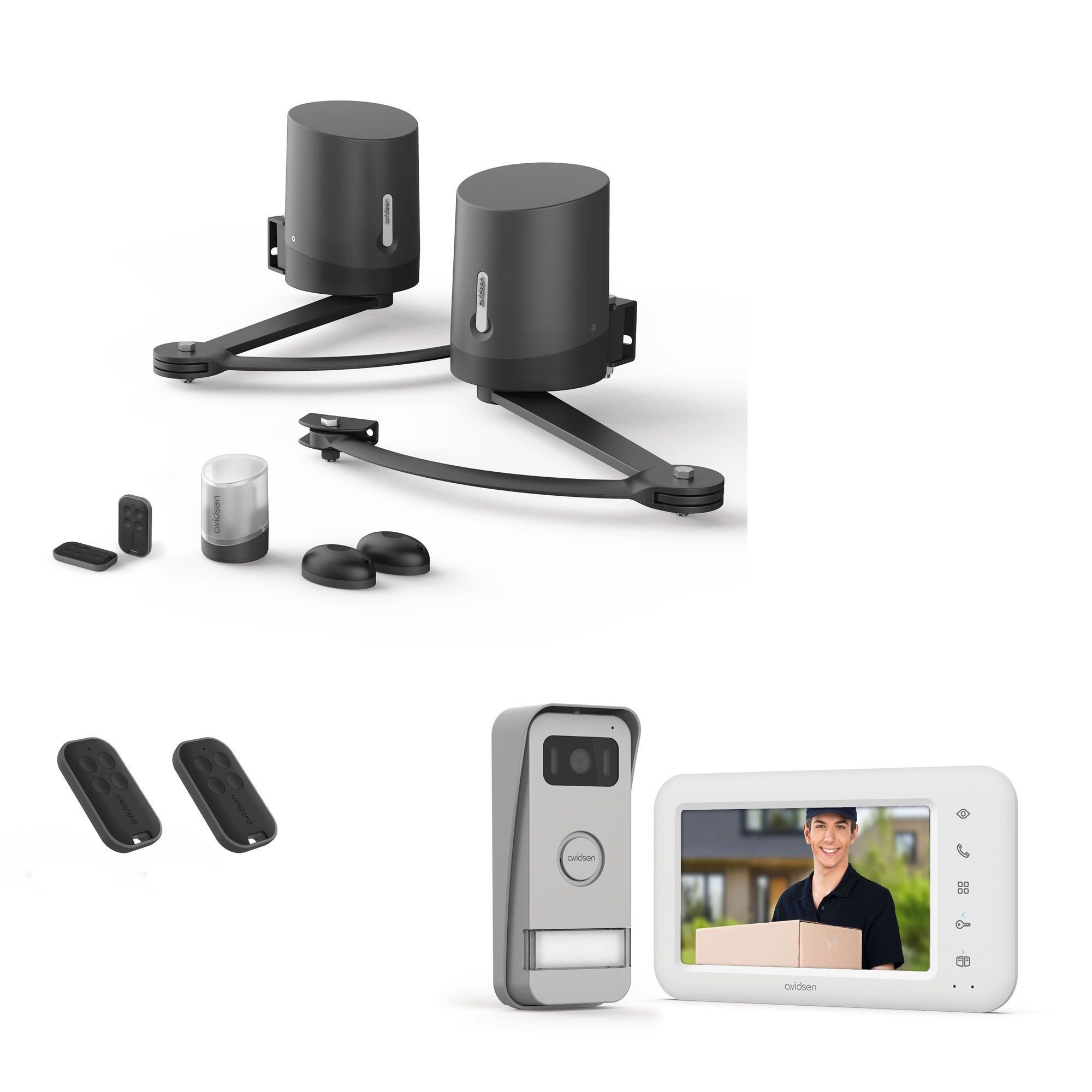 Ein 100%ig vernetztes Kit, um Ihr Tor zu verwalten und Ihre Gäste dank des Bildtelefons zu empfangen.