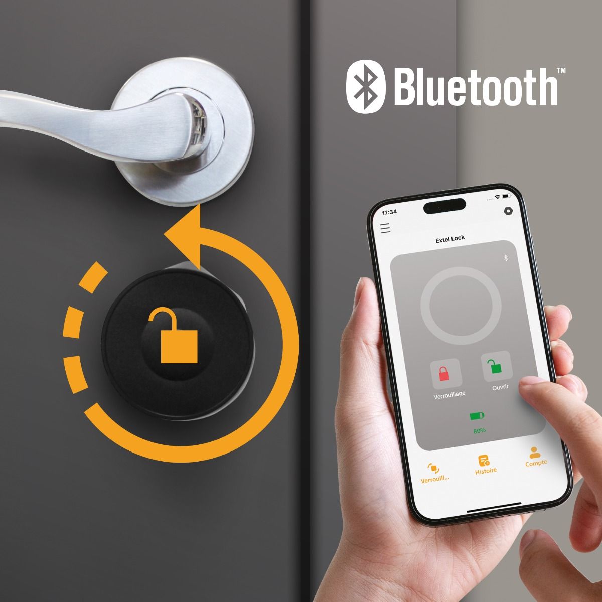 Extel Lock Bluetooth-verbundenes Schloss