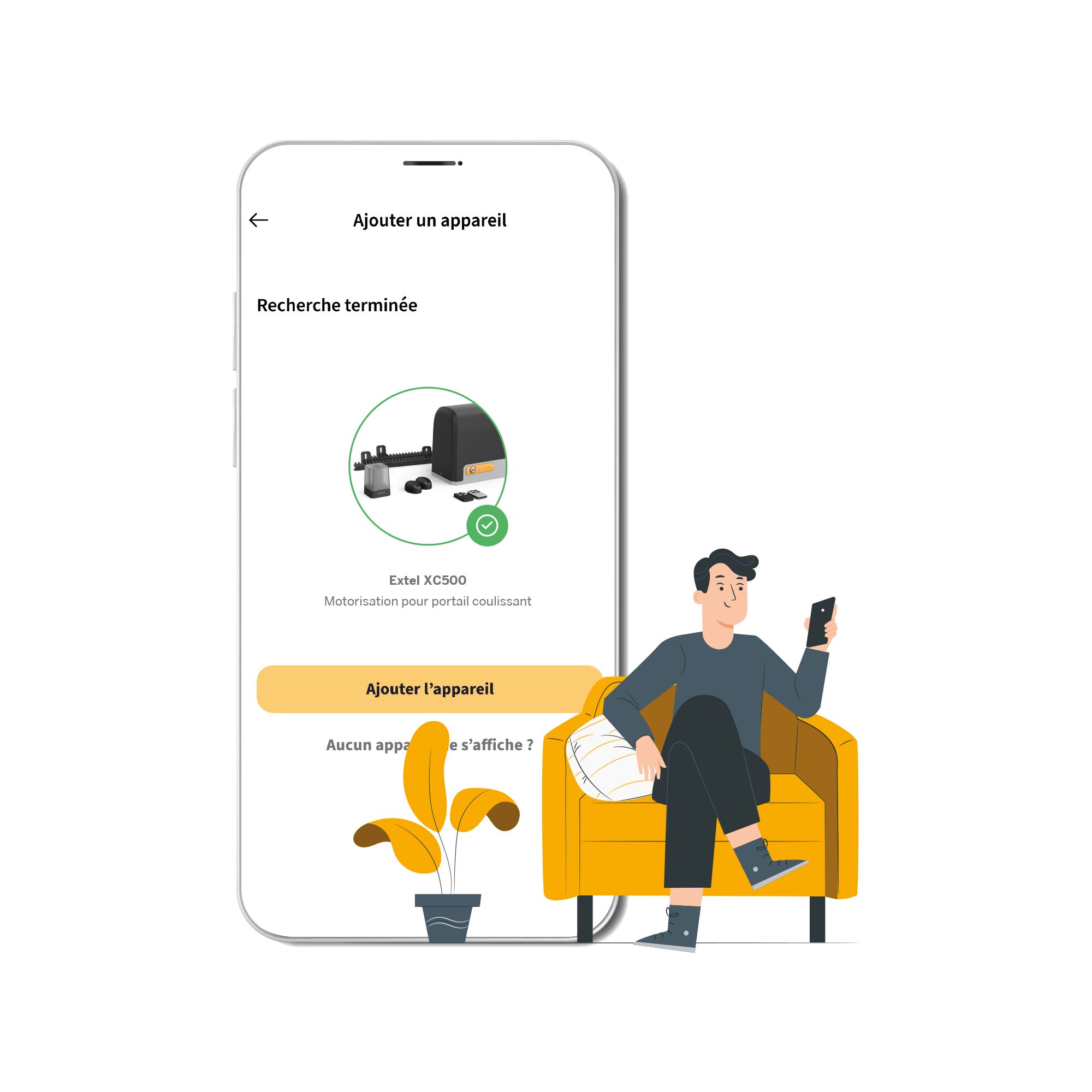 Alles geschieht über die kostenlose Extel Umii App