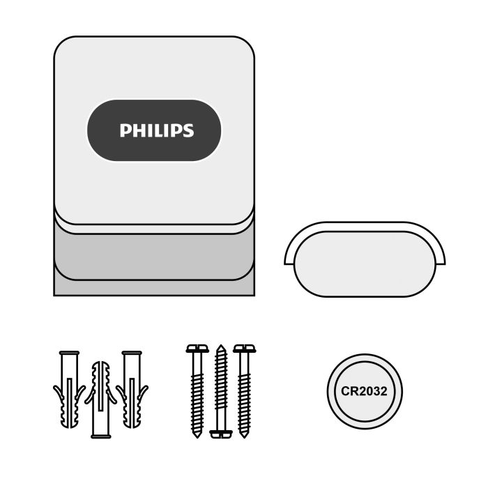 Kabelloser Türgong - WelcomeBell 300 Color - Philips - 531013