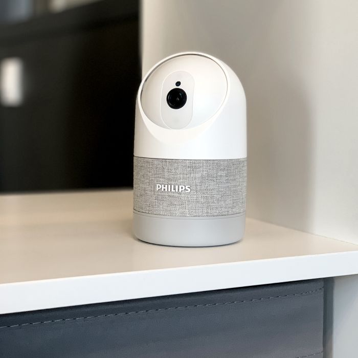 Verbundene motorisierte Innenkamera mit 2k-Auflösung und verstärktem Privatmodus Feine menschliche Erkennung - WelcomeEye Look - Philips - 531051