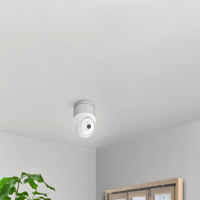 Verbundene motorisierte Innenkamera mit 2k-Auflösung und verstärktem Privatmodus Feine menschliche Erkennung - WelcomeEye Look - Philips - 531051