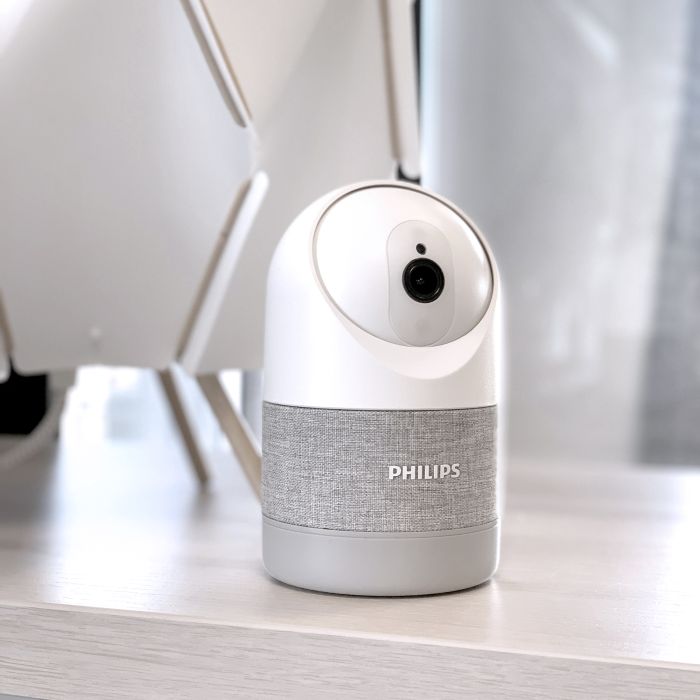 Verbundene motorisierte Innenkamera mit 2k-Auflösung und verstärktem Privatmodus Feine menschliche Erkennung - WelcomeEye Look - Philips - 531051